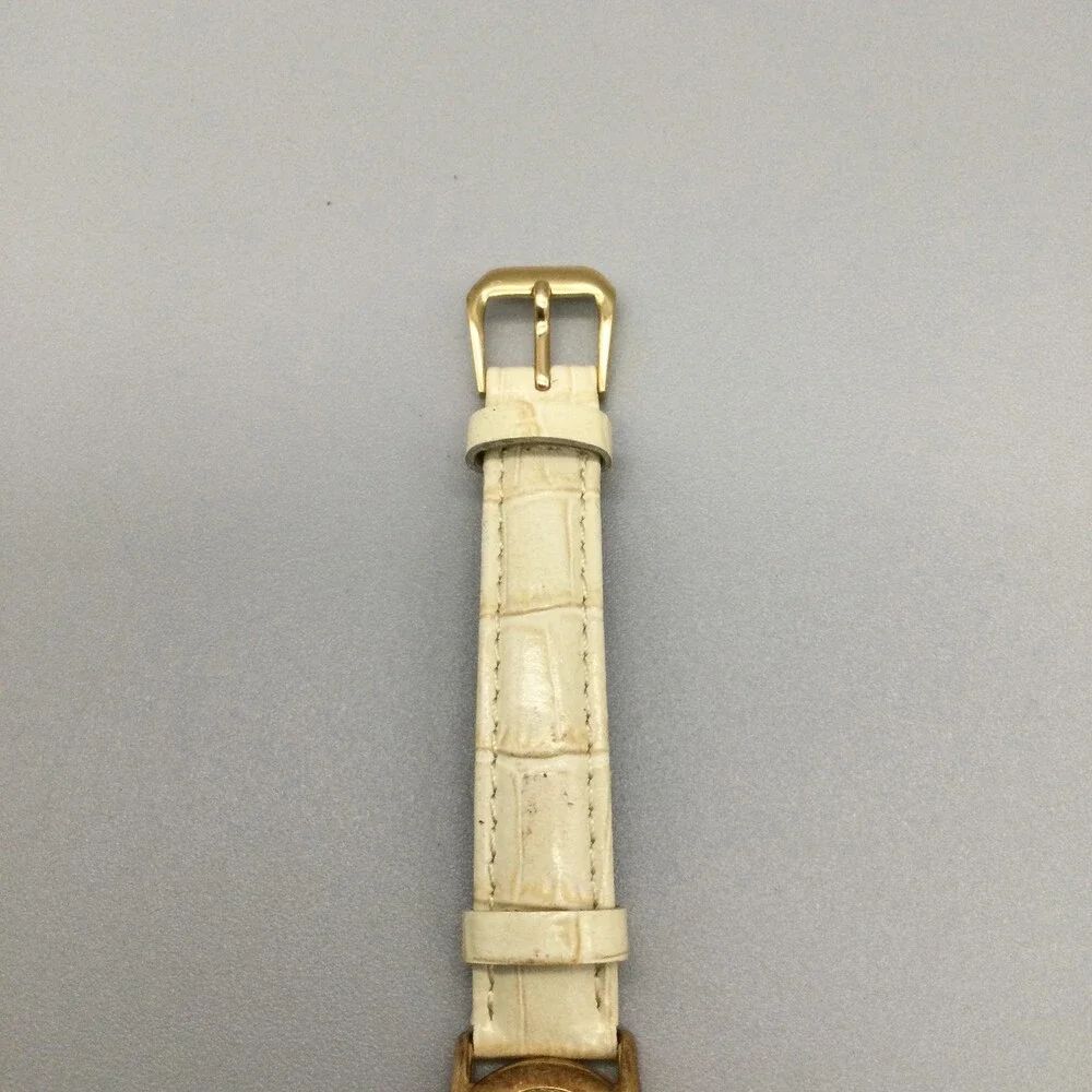 Vicence Womens Watch 22mm Champagne Dial 14K Gold Milor Beige New Battery